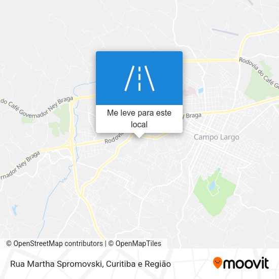 Rua Martha Spromovski mapa