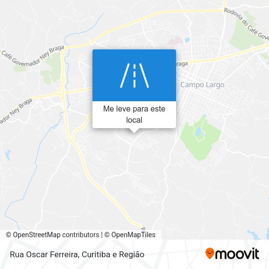 Rua Oscar Ferreira mapa