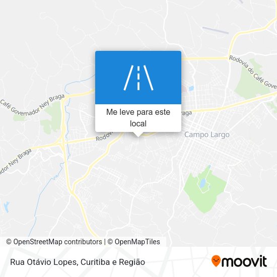 Rua Otávio Lopes mapa