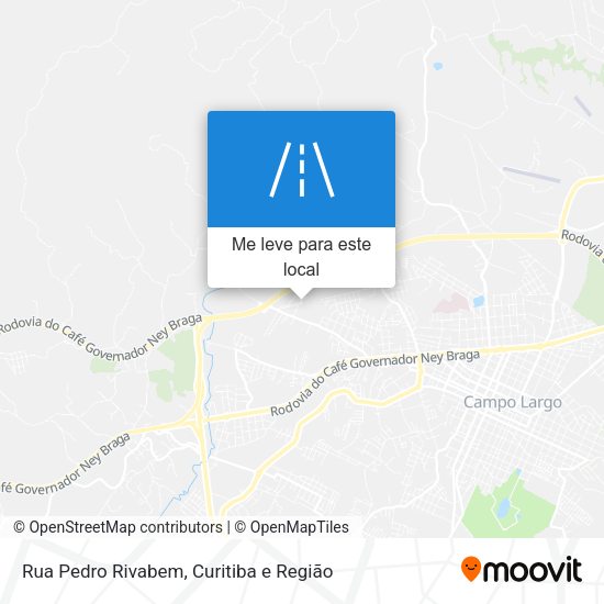 Rua Pedro Rivabem mapa