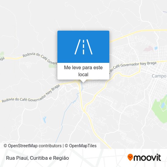 Rua Piauí mapa