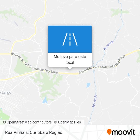 Rua Pinhais mapa