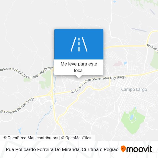 Rua Policardo Ferreira De Miranda mapa
