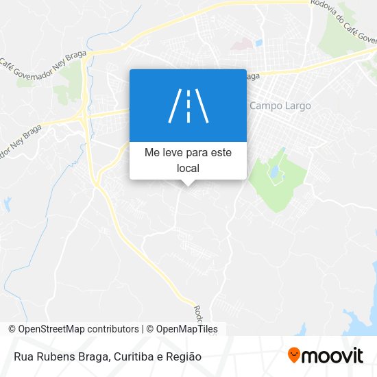 Rua Rubens Braga mapa