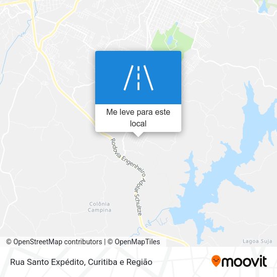 Rua Santo Expédito mapa