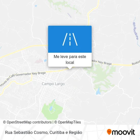Rua Sebastião Cosmo mapa