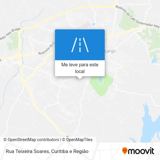 Rua Teixeira Soares mapa