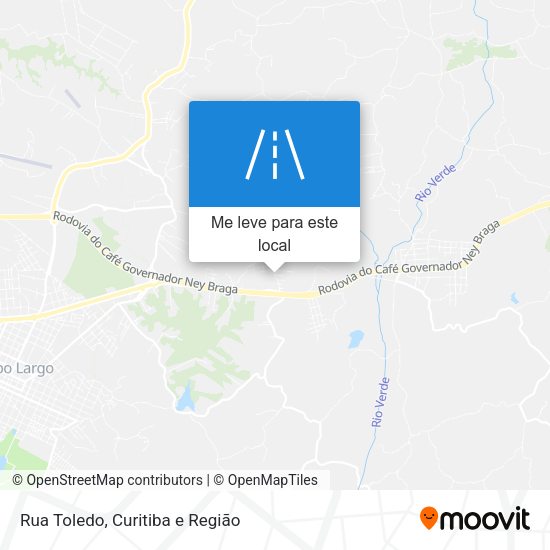 Rua Toledo mapa