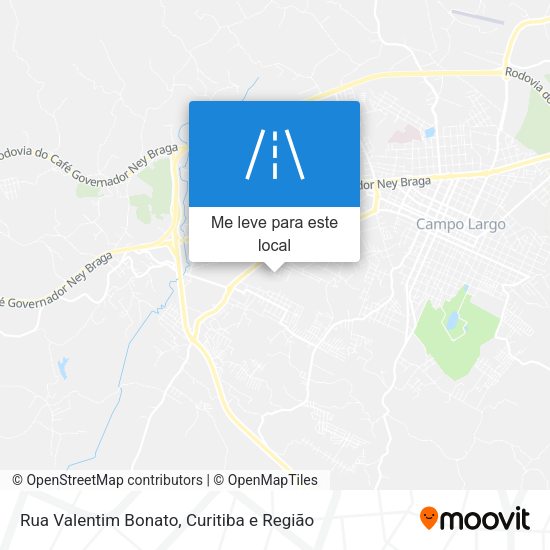 Rua Valentim Bonato mapa