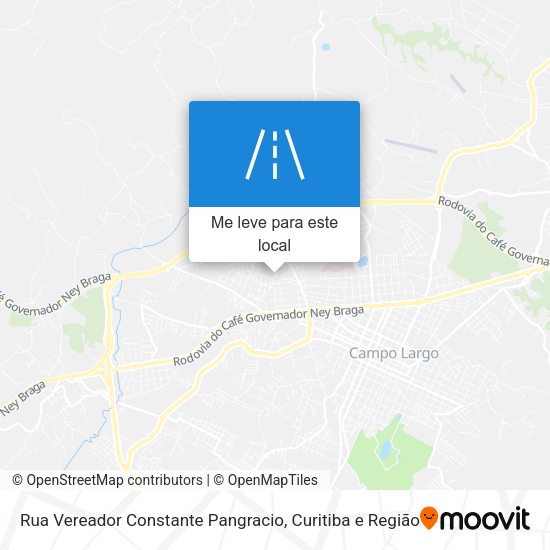 Rua Vereador Constante Pangracio mapa