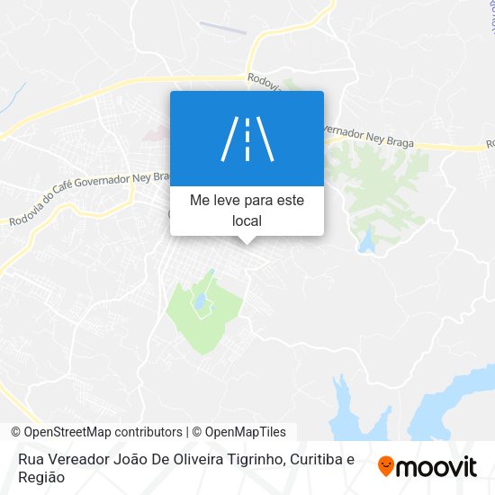 Rua Vereador João De Oliveira Tigrinho mapa