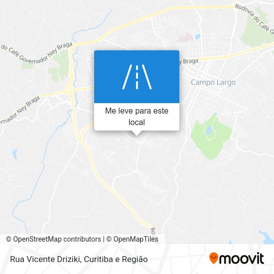 Rua Vicente Driziki mapa