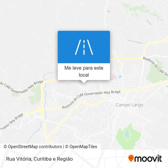 Rua Vitória mapa