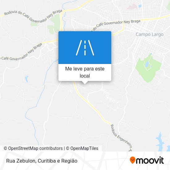 Rua Zebulon mapa