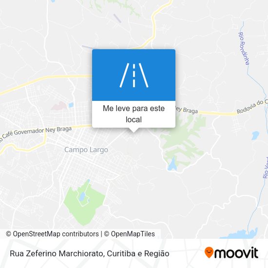 Rua Zeferino Marchiorato mapa