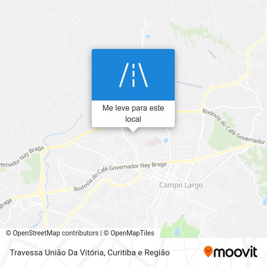 Travessa União Da Vitória mapa