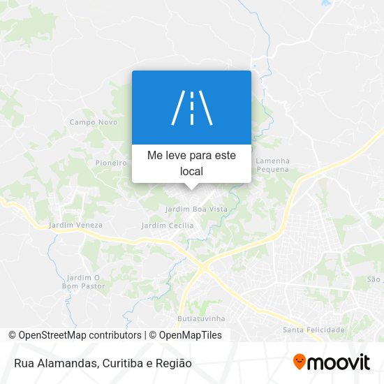 Rua Alamandas mapa