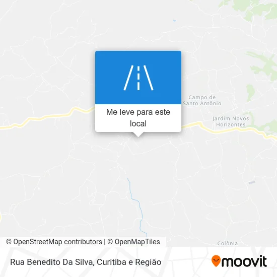Rua Benedito Da Silva mapa