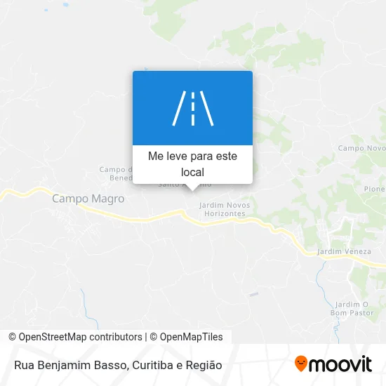 Rua Benjamim Basso mapa