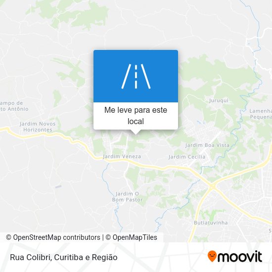 Rua Colibri mapa