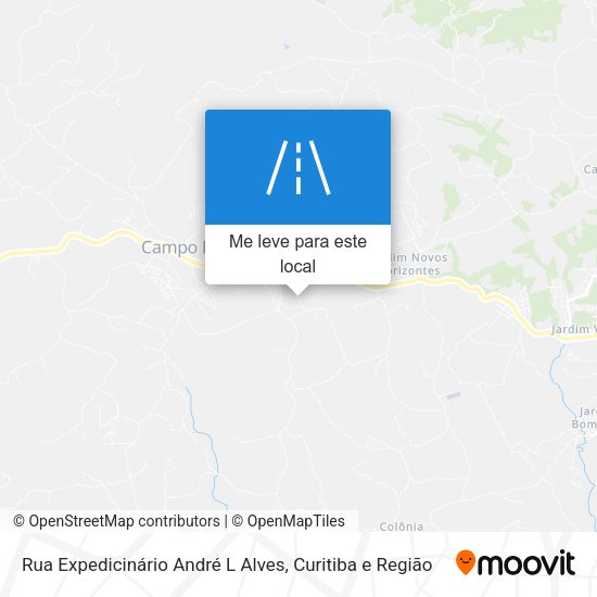 Rua Expedicinário André L Alves mapa