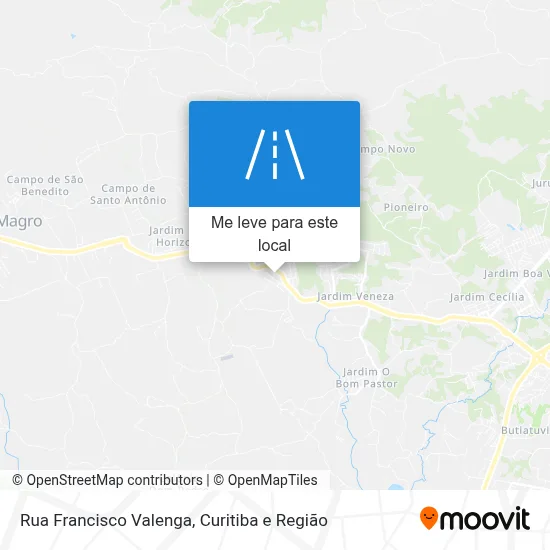 Rua Francisco Valenga mapa