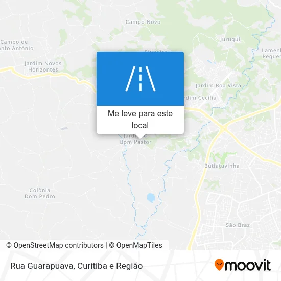 Rua Guarapuava mapa