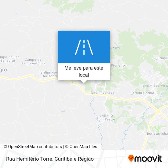 Rua Hemitério Torre mapa