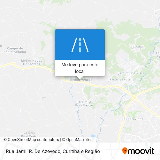 Rua Jamil R. De Azevedo mapa