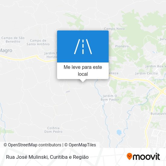 Rua José Mulinski mapa