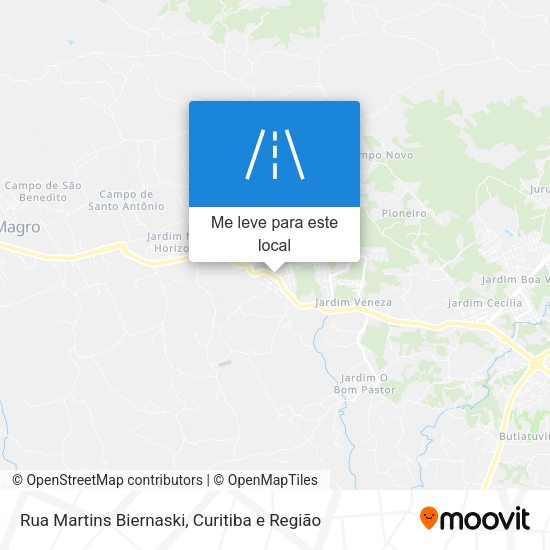 Rua Martins Biernaski mapa