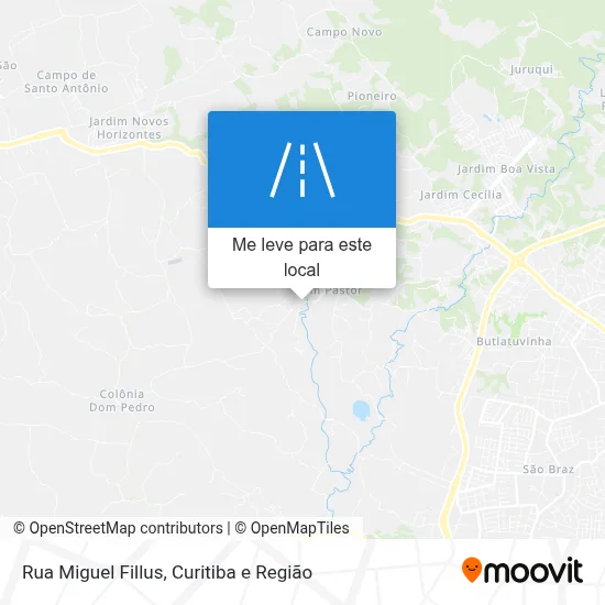 Rua Miguel Fillus mapa