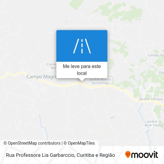 Rua Professora Lia Garbarccio mapa