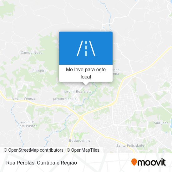 Rua Pérolas mapa