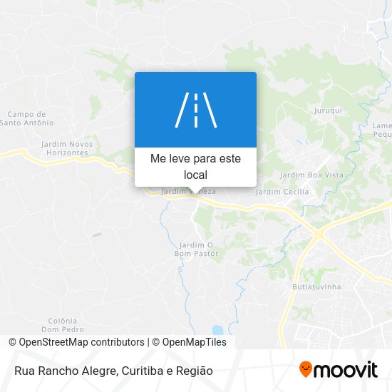 Rua Rancho Alegre mapa