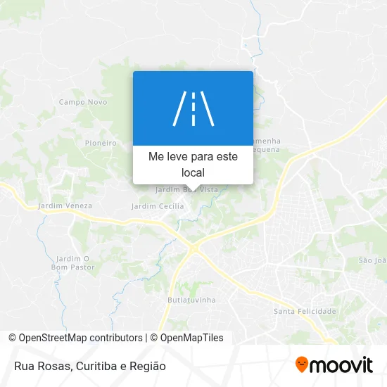 Rua Rosas mapa