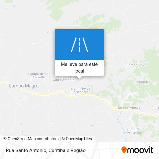 Rua Santo Antônio mapa