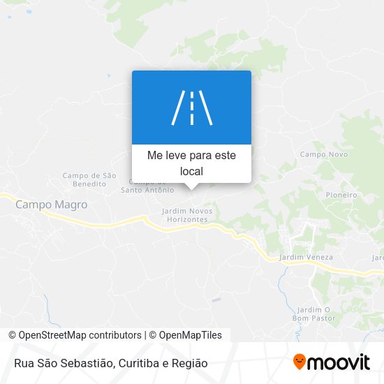 Rua São Sebastião mapa
