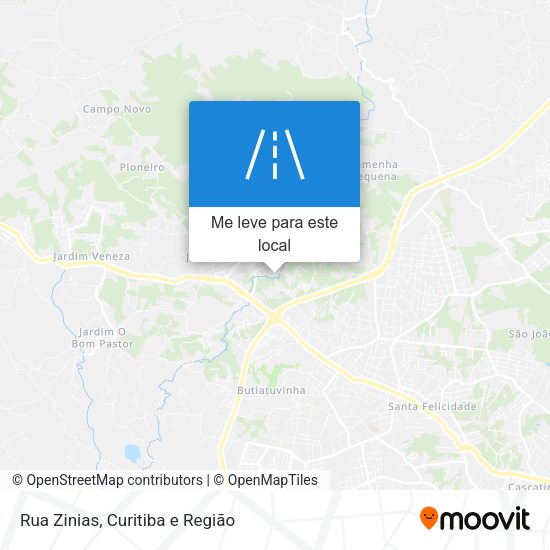 Rua Zinias mapa