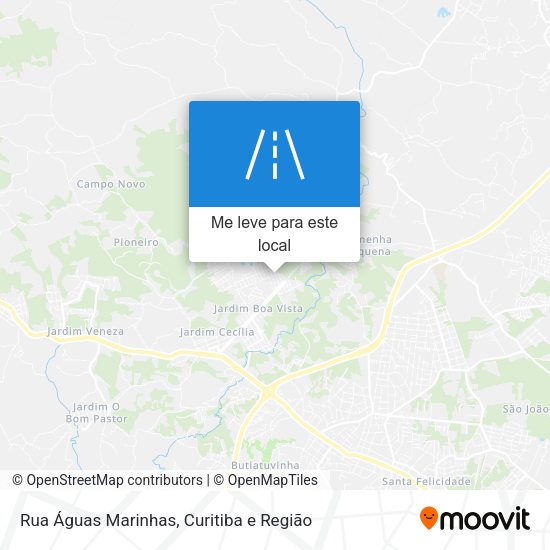 Rua Águas Marinhas mapa