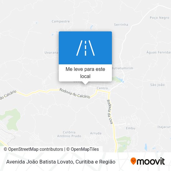 Avenida João Batista Lovato mapa