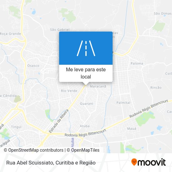 Rua Abel Scuissiato mapa