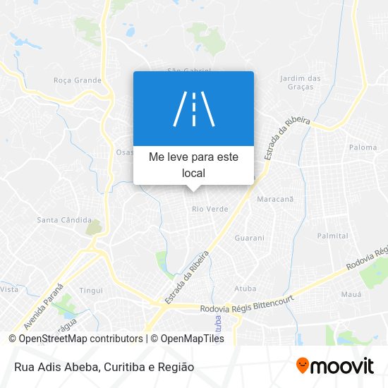 Rua Adis Abeba mapa