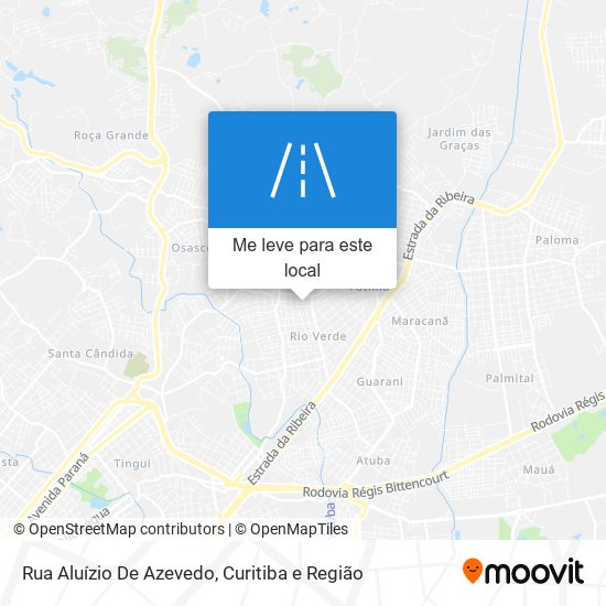 Rua Aluízio De Azevedo mapa