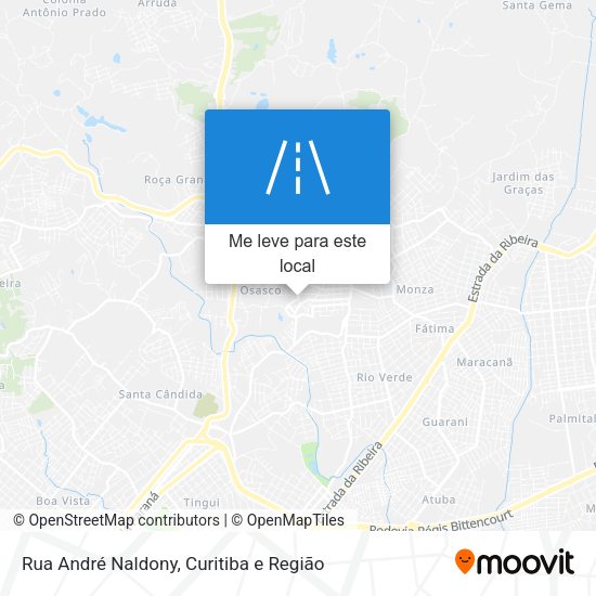 Rua André Naldony mapa