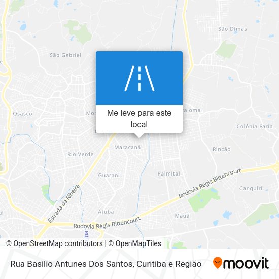 Rua Basilio Antunes Dos Santos mapa
