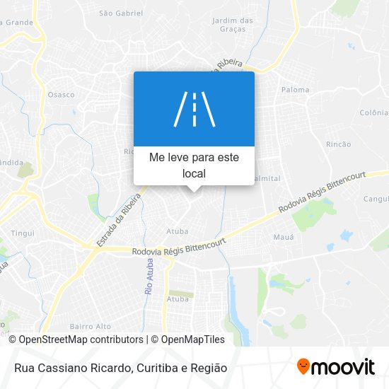 Rua Cassiano Ricardo mapa
