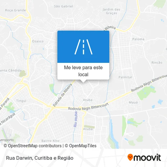 Rua Darwin mapa