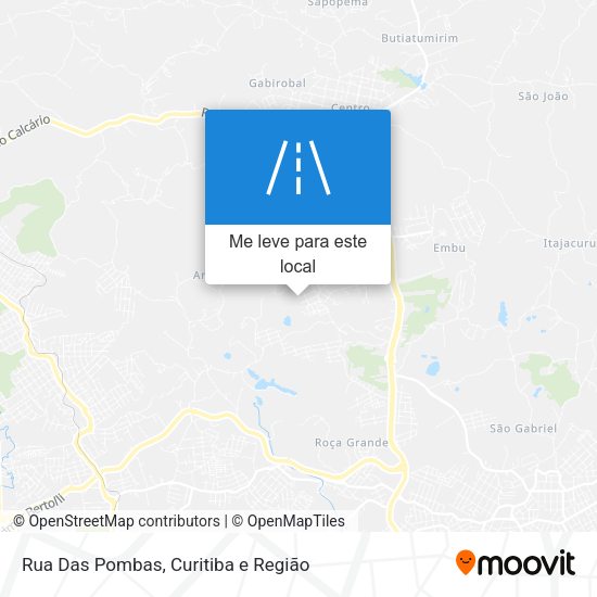 Rua Das Pombas mapa