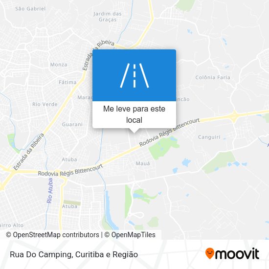 Rua Do Camping mapa